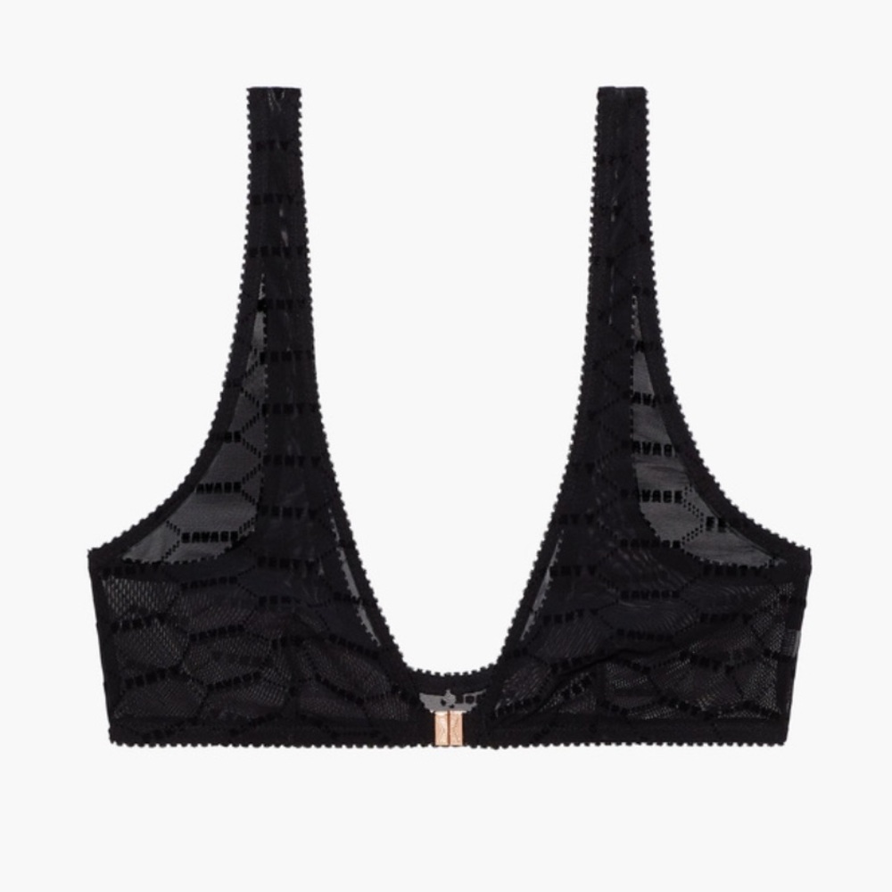 Savage X Fenty Women's Flocked Logo Bralette